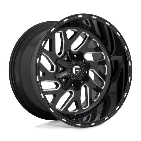 Triton - 20in, Cast Aluminum, Gloss Black Milled, 20X12, 8X6.5, -43mm, 885463851068,, 885463851068