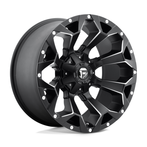 Assault - 22in, Cast Aluminum, Matte Black Milled, 22X12, 6X135/5.5, -44mm, 885463843230,, 885463843230