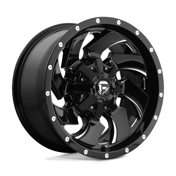 Cleaver - 20in, Cast Aluminum, Gloss Black Milled, 20X12, 6X135/5.5, -44mm, 885463848907,, 885463848907