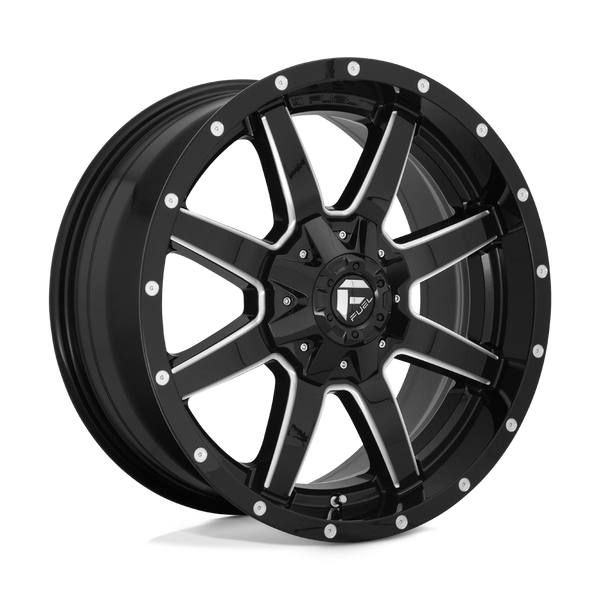 Maverick - 20in, Cast Aluminum, Gloss Black Milled, 20X9, 5X5.5/150, 20mm, 885463857879,, 885463857879