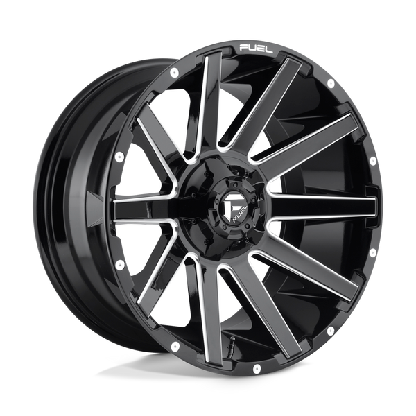 Contra - 20in, Cast Aluminum, Gloss Black Milled, 20X10, 8X170, -18mm, 885463859897, SAE J2530 JWL VIA, 885463859897