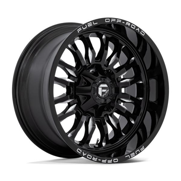 Arc - 20in, Cast Aluminum, Gloss Black Milled, 20X10, 6X135/5.5, -18mm, 194933211814, SAEJ2530, 194933211814