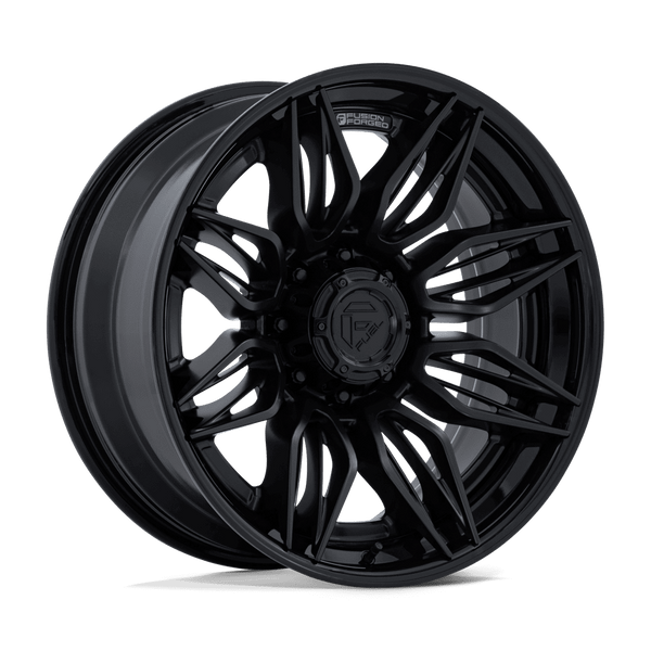 Mutiny - 20in, Fusion Forged, Matte Black W/ Gloss Black Lip, 20X9, 8X6.5, 1mm, 194933431557, SAEJ2530, 194933431557