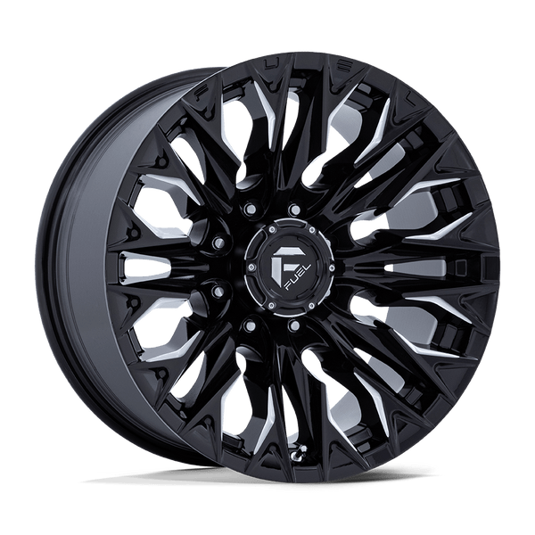 Flame - 20in, Cast Aluminum, Gloss Black Milled, 20X9, 8X6.5, 1mm, 194933320066,, 194933320066