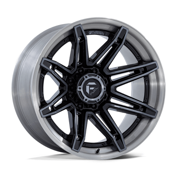 Brawl - 20in, Fusion Forged, Gloss Black Brushed Dark Tint, 20X10, 6X5.5, -18mm, 194933326358,, 194933326358