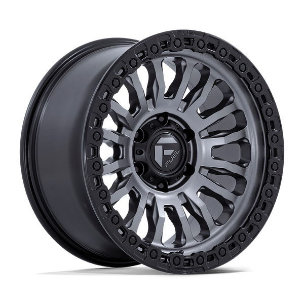 Rincon - 17in, Cast Aluminum, Matte Gunmetal W/ M-Black Lip, 17X8.5, 5X5.0, -1mm, 194933358816, SAE J2530 JWL VIA, 194933358816
