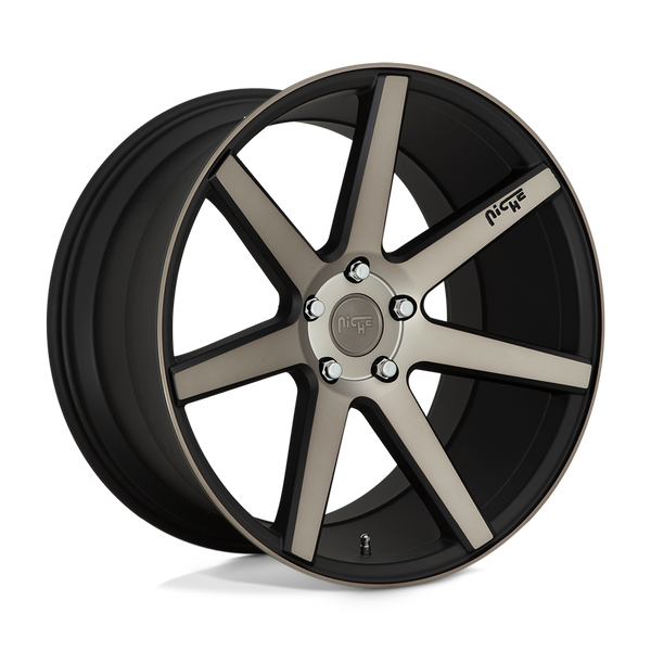 Verona - 19in, Cast Aluminum, Matte Black Machined, 19X8.5, 5X112, 34mm, 194933090945,, 194933090945