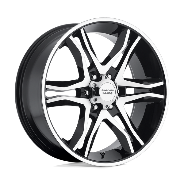 Mainline - 20in, Cast Aluminum, Gloss Black Machined, 20X8.5, 6X5.5, 15mm, 885463011271, SAEJ2530, 885463011271