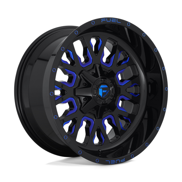 Stroke - 17in, Cast Aluminum, Gloss Black Blue Tinted Clear, 17X9, 6X135/5.5, -12mm, 885463866888,, 885463866888