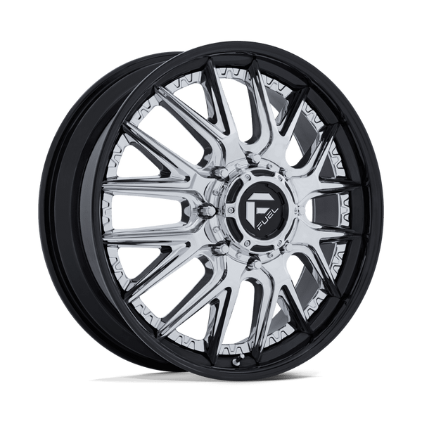 Catalyst Dually - 24in, Fusion Forged, Chrome W/ Gloss Black Lip, 24X8.25, 8X210, 105mm, 194933438631, SAE J2530 JWL VIA, 194933438631