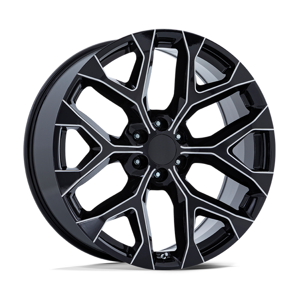 PR177 - 20in, Cast Aluminum, Gloss Black Milled, 20X9, 6X5.5, 24mm, 194933327133, SAE J2530 JWL VIA, 194933327133