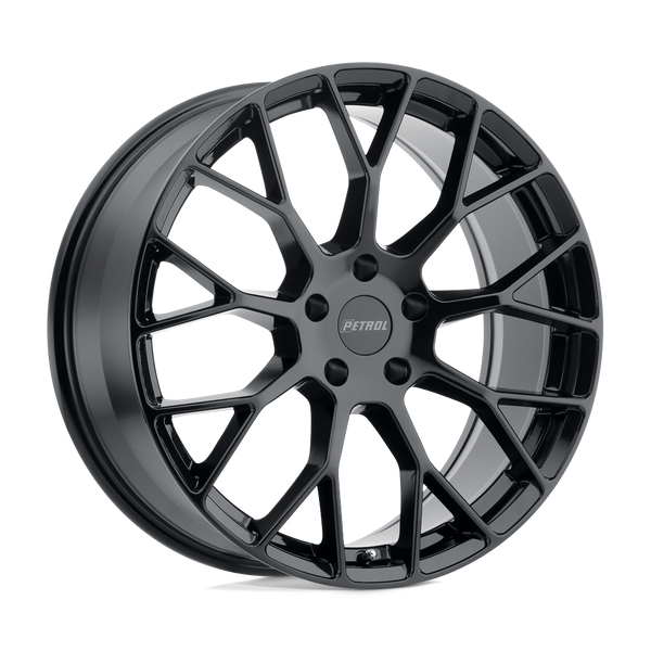 P2B - 15in, Cast Aluminum, Gloss Black, 15X7, 5X100, 40mm, 195338030260, 195338030260