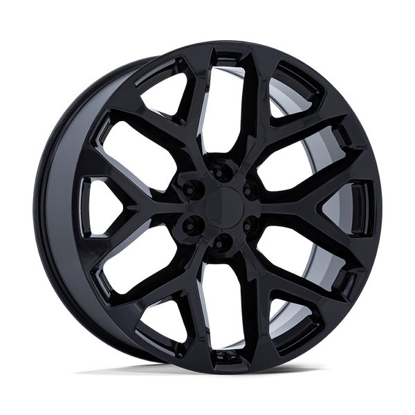 PR177 - 24in, Cast Aluminum, Gloss Black, 24X10, 6X5.5, 24mm, 194933108855, SAE J2530 JWL VIA, 194933108855