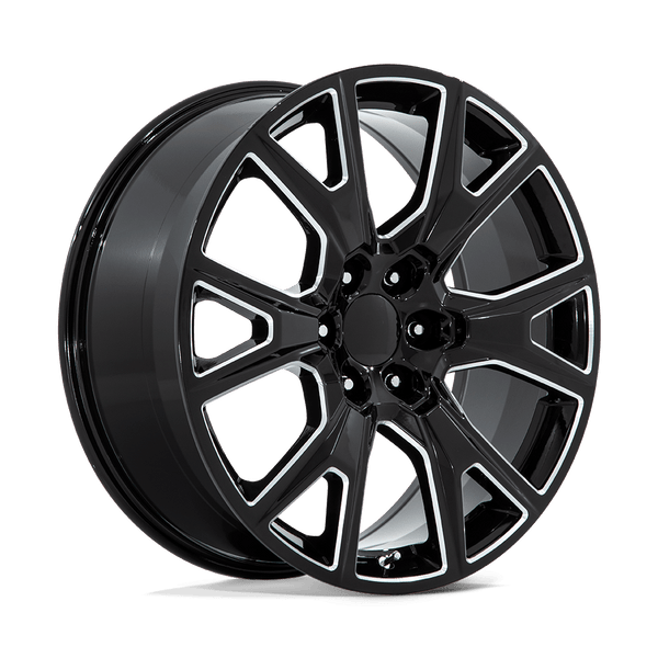 PR199 - 26in, Cast Aluminum, Gloss Black Milled, 26X10, 6X5.5, 31mm, 194933374403, SAE J2530 JWL VIA, 194933374403