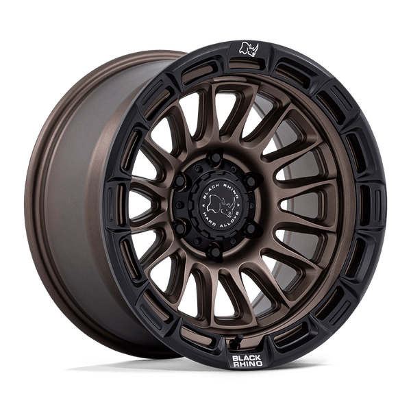 Rival - 17in, Cast Aluminum, Burnt Bronze W/ Matte Blk-Lp, 17X9, 6X5.5, 1mm, 194933377176, SAE J2530 JWL VIA, 194933377176