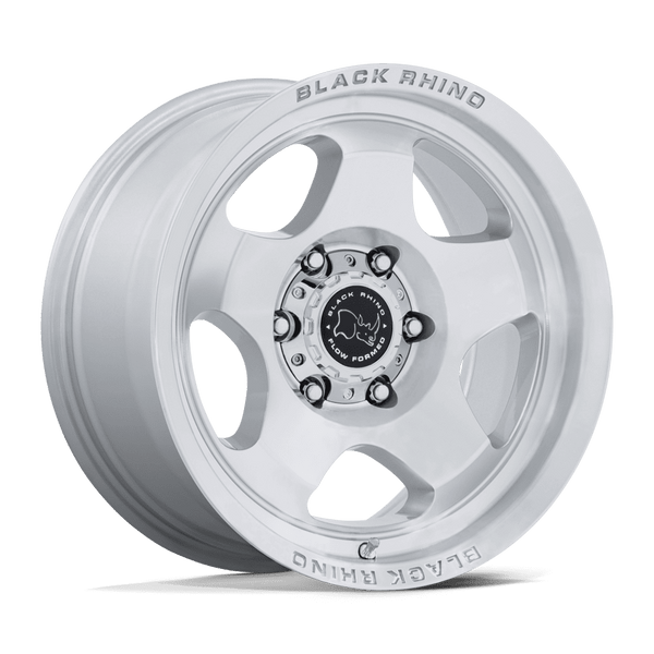 Sol - 17in, Flow Formed Aluminum, Gloss Silver W/ Machined Face, 17X8, 6X5.5, 20mm, 194933414093, SAEJ2530, 194933414093