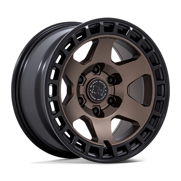 Bahari - 17in, Cast Aluminum, Burnt Bronze W/ Matte Blk-Lp, 17X8.5, 6X5.5, -10mm, 194933381647, SAE J2530 JWL VIA, 194933381647