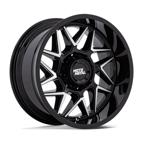 Turbine - 20in, Cast Aluminum, Gloss Black W/ Machined Face, 20X9, 5X5.0, 20mm, 194933338047, SAE J2530 JWL VIA, 194933338047
