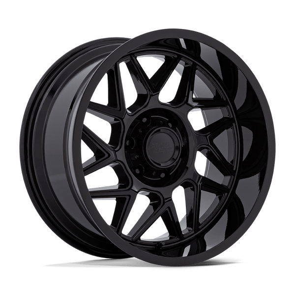 Turbine - 20in, Cast Aluminum, Gloss Black, 20X9, 5X5.5, 1mm, 194933337552, SAE J2530 JWL VIA, 194933337552