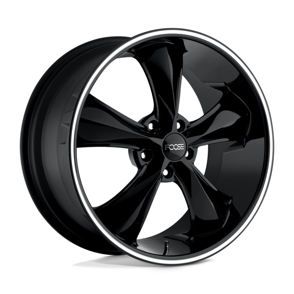 Legend - 20in, Cast Aluminum, Gloss Black Milled, 20X10, 5X4.75, 0mm, 885463876023, 885463876023