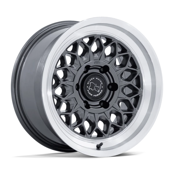 Graz - 17in, Flow Formed Aluminum, Gloss Gunmetal W/ Machined Lip, 17X8.5, 6X5.5, 25mm, 194933420582, SAEJ2530, 194933420582