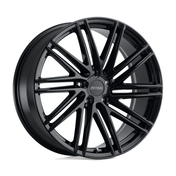 P1C - 19in, Cast Aluminum, Gloss Black, 19X8, 5X4.5, 40mm, 195338033469, 195338033469