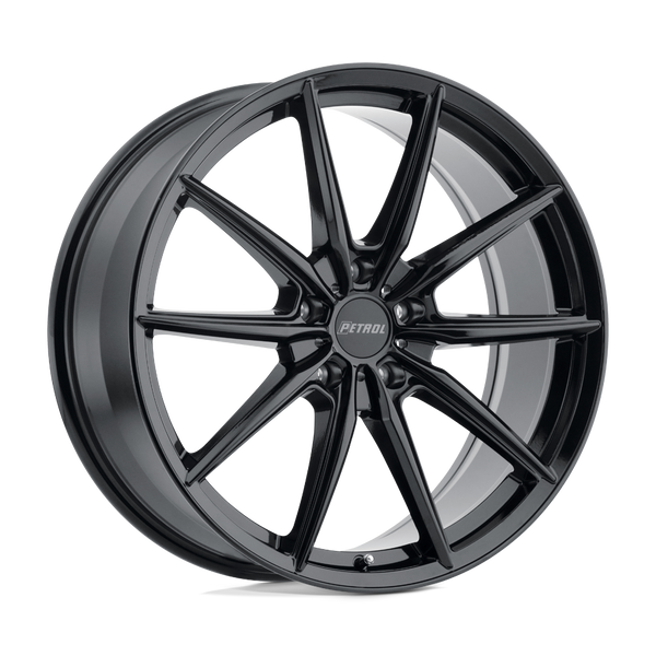P4B - 19in, Cast Aluminum, Gloss Black, 19X8, 5X112, 40mm, 195338033957, 195338033957