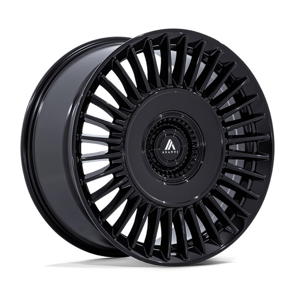Tiara - 22in, Cast Aluminum, Gloss Black, 22X9, 5X112/120, 27mm, 194933378043, SAE J2530 JWL VIA, 194933378043