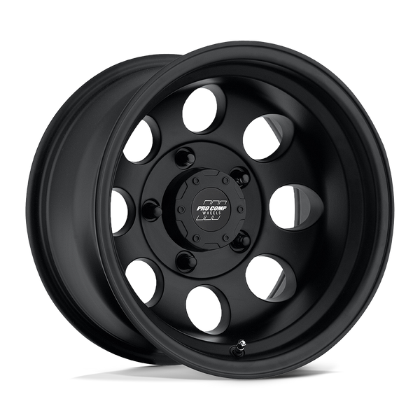 Vintage - 16in, Cast Aluminum, Flat Black, 16X8, 8X6.5, 0mm, 844658024441, 844658024441