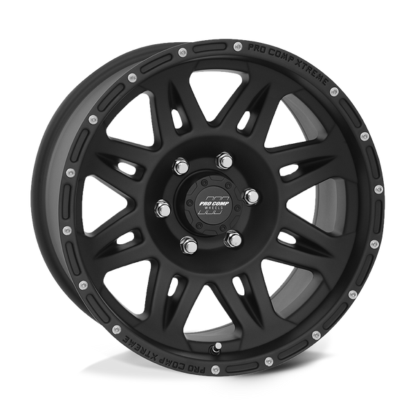 Torq - 17in, Cast Aluminum, Flat Black, 17X9, 6X5.5, -6mm, 844658012844, 844658012844
