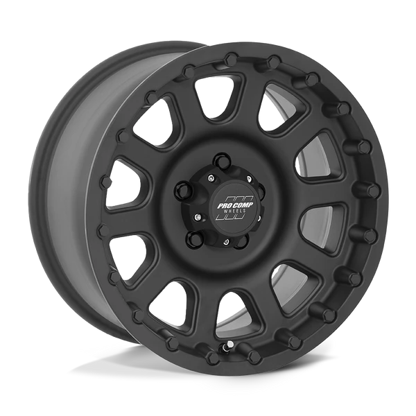 Bandido - 17in, Cast Aluminum, Flat Black, 17X9, 8X6.5, -6mm, 844658018693, 844658018693