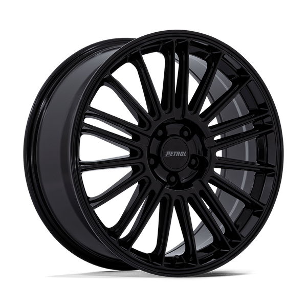 P1D - 19in, Cast Aluminum, Gloss Black, 19X8, 5X110, 40mm, 194933330799, 194933330799