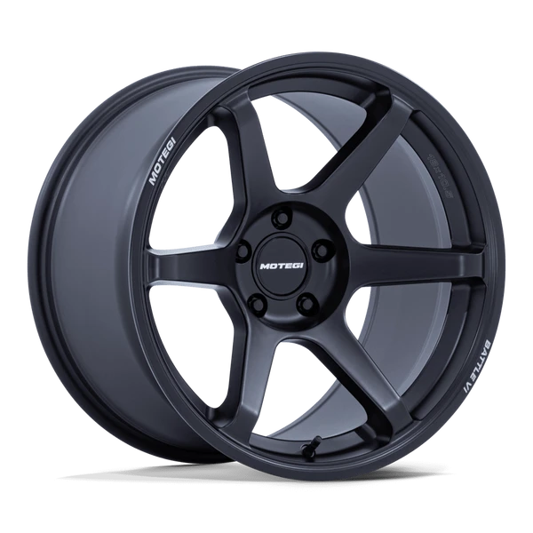 Battle VI - 18in, Flow Formed Aluminum, Matte Blackbird Metallic, 18X9.5, 5X4.5, 25mm, 194933401024, SAE J2530 JWL VIA, 194933401024