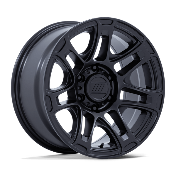 Roughneck - 17in, Cast Aluminum, Matte Black, 17X8, 6X5.5, 35mm, 194933384235, SAE J2530 JWL VIA, 194933384235