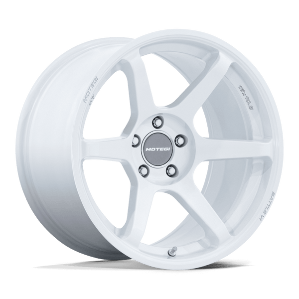 Battle VI - 19in, Flow Formed Aluminum, Matsuri White Pearl, 19X9.5, 5X4.5, 20mm, 194933400560, SAE J2530 JWL VIA, 194933400560