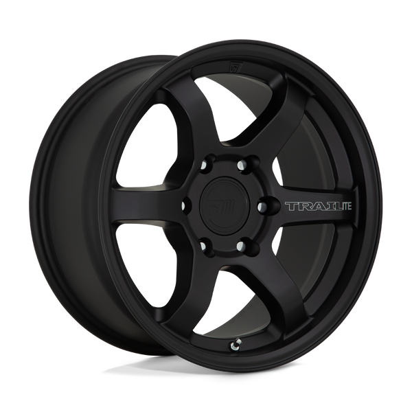 Trailite - 17in, Cast Aluminum, Satin Black, 17X8.5, 6X5.5, 18mm, 885463813233, SAEJ2530 JWL-T VIA, 885463813233