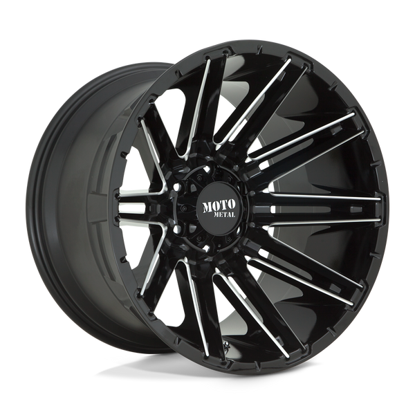 Kraken - 22in, Cast Aluminum, Gloss Black Milled, 22X10, 8X180, -18mm, 885463815251, SAEJ2530 JWL-T VIA, 885463815251