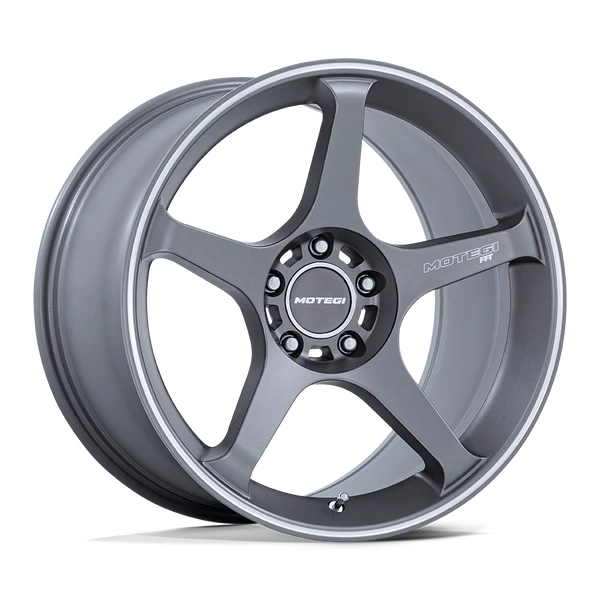 Battle V - 18in, Flow Formed Aluminum, Gunzilla W Machined Lip Stripe, 18X8.5, 5X4.5, 22mm, 194933333288, SAE J2530 JWL VIA, 194933333288