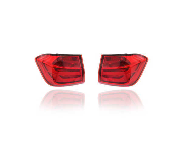 Tail Light Assembly For BM2805104; BM2804104 12-15 BMW 3-Series-Sedan F30 3-Series-Hybrid, 15-15 M3-Sedan - Pair Left and Right, On Body, NSF