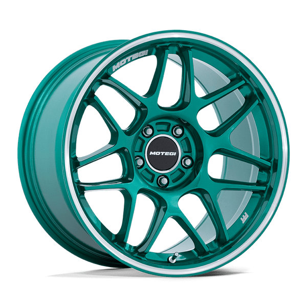 Tsubaki - 18in, Flow Formed Aluminum, Hokkaido Green W/ Machined Lip, 18X10.5, 5X112, 35mm, 194933334001, SAE J2530 JWL VIA, 194933334001