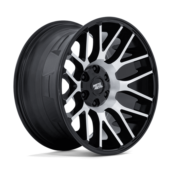 Overlook - 20in, Cast Aluminum, Gloss Black W/ Machined Face, 20X9, 5X4.5/5, 1mm, 194933430802, SAEJ2530, 194933430802