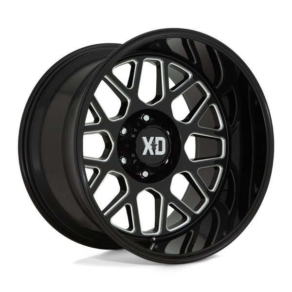 Grenade II - 20in, Cast Aluminum, Gloss Black Milled, 20X10, 6X5.5, -18mm, 885463802374, SAEJ2530 JWL-T VIA, 885463802374