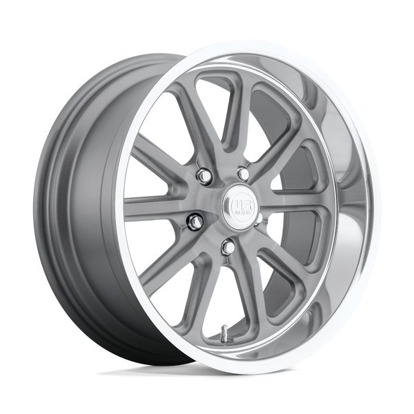Rambler - 15in, Cast Aluminum, Textured Gray W/ Dc Lip, 15X7, 5X4.75, 1mm, 885463897608, SAE J2530 JWL VIA, 885463897608