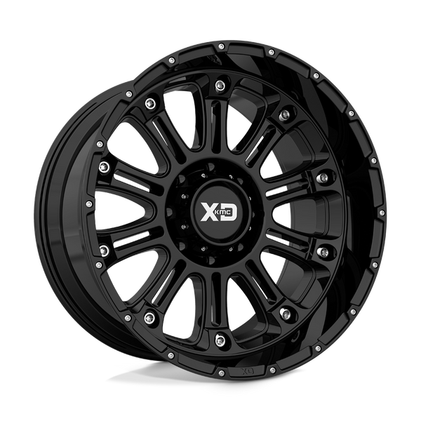 Hoss II - 20in, Cast Aluminum, Gloss Black, 20X9, 6X5.5, 18mm, 885463197425, SAEJ2530 JWL-T VIA, 885463197425