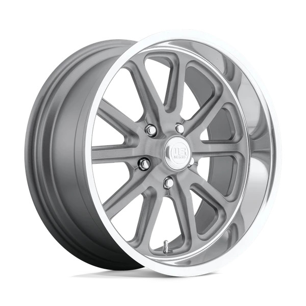 Rambler - 20in, Cast Aluminum, Textured Gray W/ Dc Lip, 20X8, 5X4.75, 1mm, 885463897806, SAE J2530 JWL VIA, 885463897806