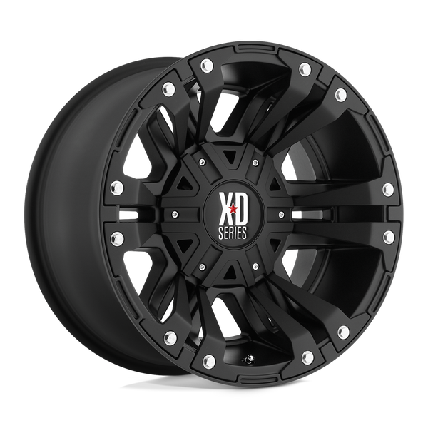 Monster II - 17in, Cast Aluminum, Matte Black, 17X9, 6X135/5.5, -12mm, 885463087986, SAE J2530 JWL-T VIA, 885463087986