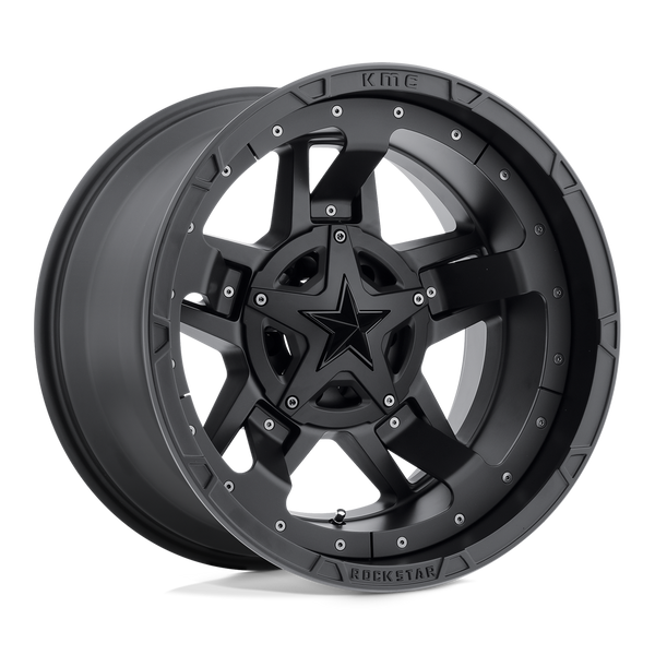Rockstar III - 18in, Cast Aluminum, Matte Black, 18X9, 5X5.0/135, 0mm, 885463173528, SAEJ2530 JWL-T VIA, 885463173528