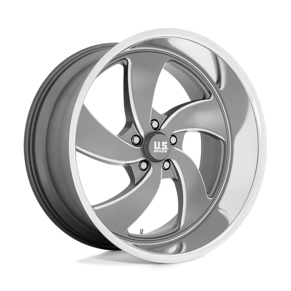 Desperado - 22in, Cast Aluminum, Anthracite Milled Diam-Cut Lip, 22X8.5, 5X4.75, 1mm, 194933119936, SAEJ2530, 194933119936
