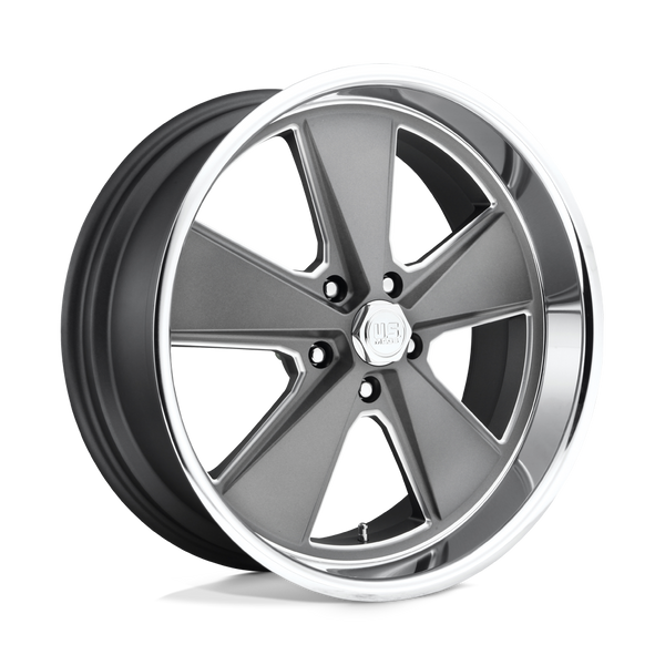 Roadster - 20in, Cast Aluminum, Matte Gun Metal Machined, 20X9.5, 5X4.75, 1mm, 885463898315, 885463898315