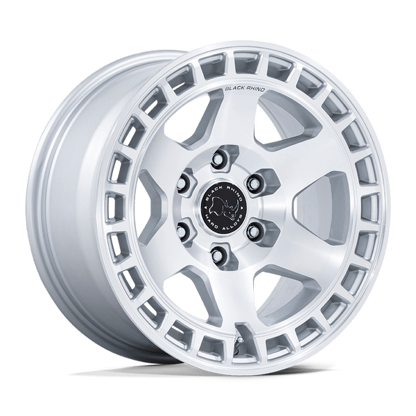 Bahari - 17in, Cast Aluminum, Gloss Silver W/ Machined Face, 17X8.5, 6X5.5, 25mm, 194933381753, SAE J2530 JWL VIA, 194933381753